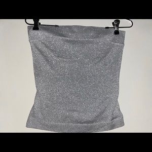 Silver Tube Top